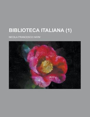 Book cover for Biblioteca Italiana (1)