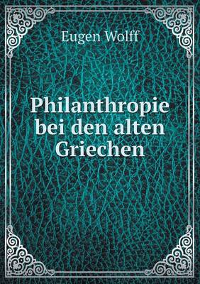 Book cover for Philanthropie bei den alten Griechen