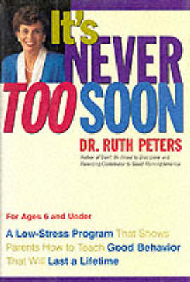 Book cover for It's Never Too Soon