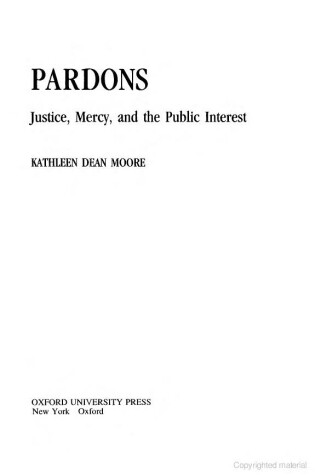 Cover of Pardons