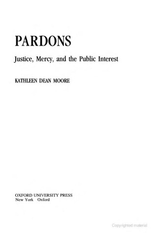 Book cover for Pardons