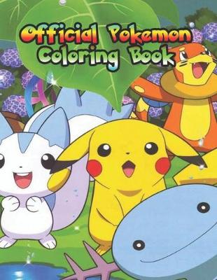 Book cover for official pokemon coloring book