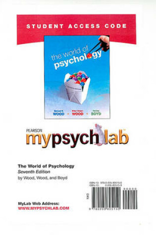 Cover of MyLab Psychology without Pearson eText -- Standalone Access Card -- for The World of Psychology