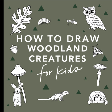 Book cover for Mushrooms & Woodland Creatures: How to Draw Books for Kids with Woodland Creatures, Bugs, Plants, and Fungi