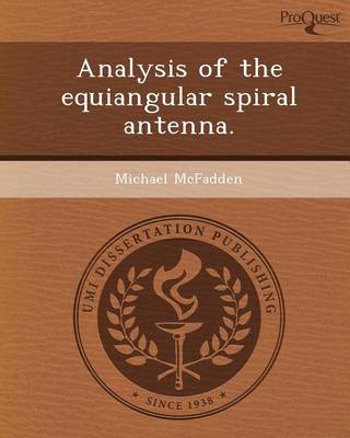 Book cover for Analysis of the Equiangular Spiral Antenna