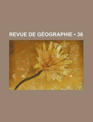 Book cover for Revue de Geographie (36)