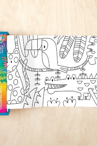 Cover of Rainbow Animals Mini Coloring Roll