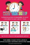 Book cover for Activity Pages for Kindergarten (What time do I?)