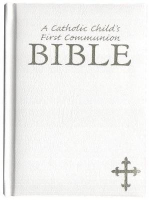 Book cover for Catholic Child's First Communion Bible-OE