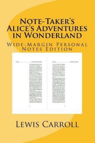 Cover of Note-Taker's Alice's Adventures in Wonderland