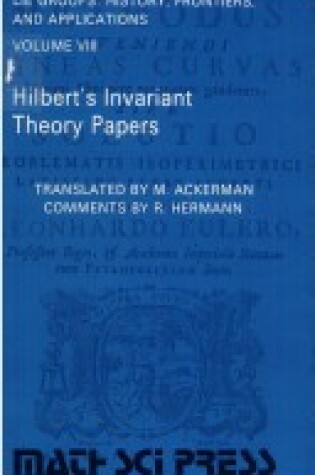 Cover of Hilbert's Invariant Theory Papers