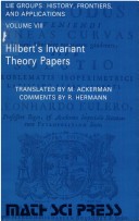 Book cover for Hilbert's Invariant Theory Papers