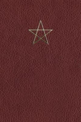 Book cover for Monogram Pentagram (Neopaganism) Notebook