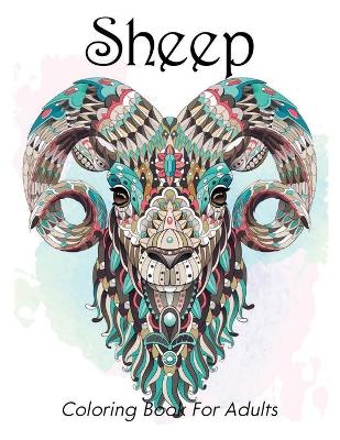 Book cover for Sheep Coloring Book for Adults