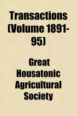 Cover of Transactions (Volume 1891-95)