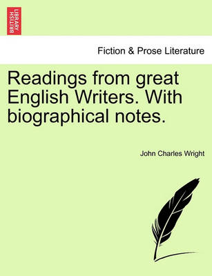 Book cover for Readings from Great English Writers. with Biographical Notes.