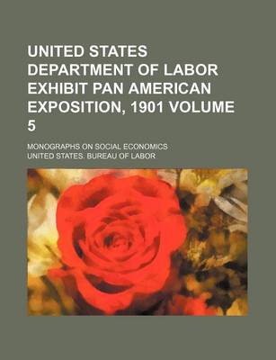 Book cover for United States Department of Labor Exhibit Pan American Exposition, 1901 Volume 5; Monographs on Social Economics