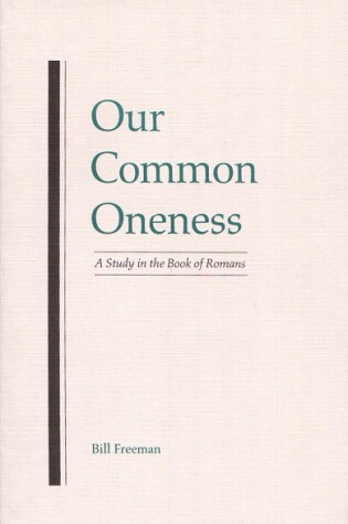 Cover of Our Common Oneness