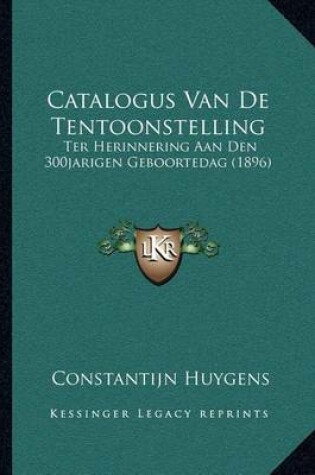 Cover of Catalogus Van de Tentoonstelling