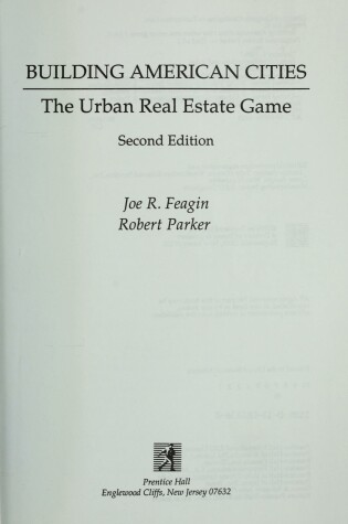 Cover of Building American Cities