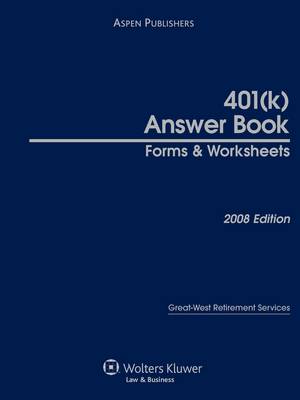 Cover of 401(k) Answer Book