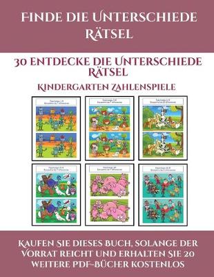 Book cover for Kindergarten Zahlenspiele (Finde die Unterschiede Ratsel)