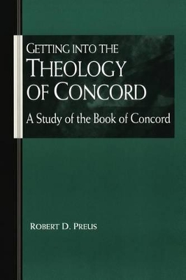 Book cover for Getting Into the Theology of Concord