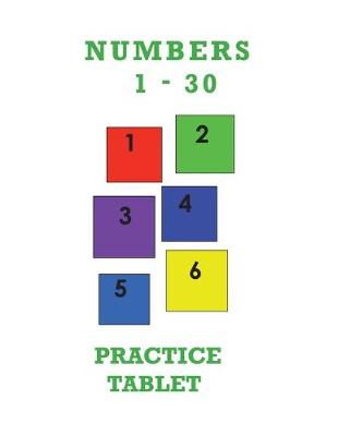 Book cover for Numbers 1-30 Practice Tablet