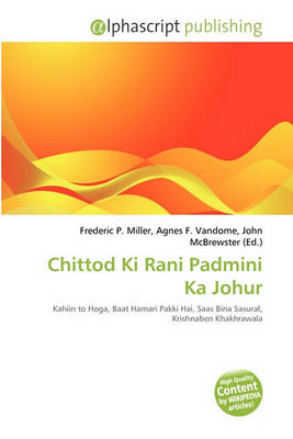 Book cover for Chittod KI Rani Padmini Ka Johur