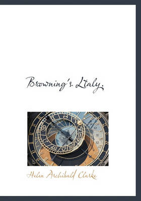 Book cover for Browning's Ltaly.