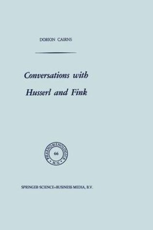 Cover of Conversations with Husserl and Fink