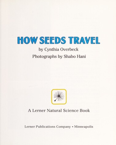 Book cover for How Seeds Travel Hb