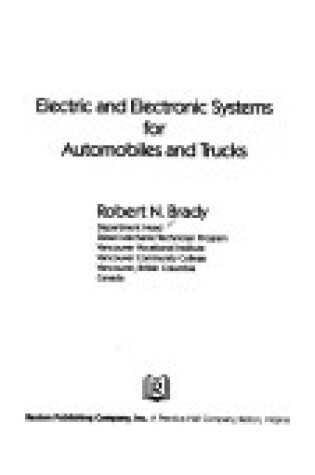 Cover of Electric and Electronic Systems for Automobiles and Trucks