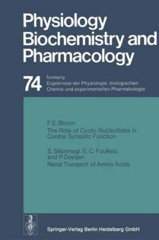 Cover of Reviews of Physiology, Biochemistry and Pharmacology 74