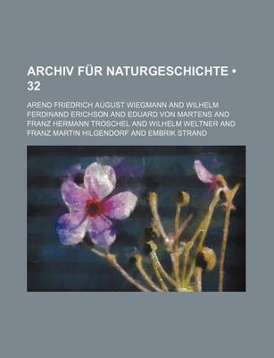 Book cover for Archiv Fur Naturgeschichte (32 )