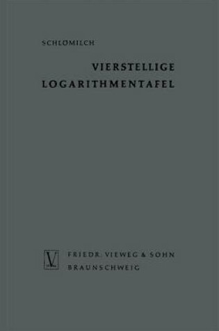 Cover of Vierstellige Logarithmentafel