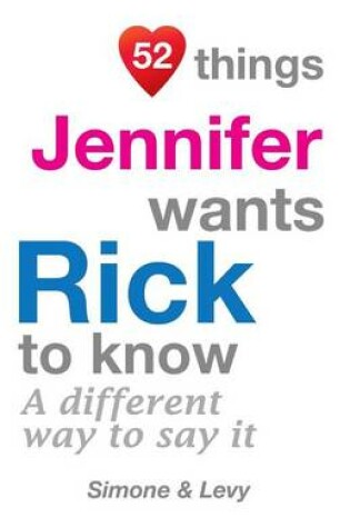 Cover of 52 Things Jennifer Wants Rick To Know
