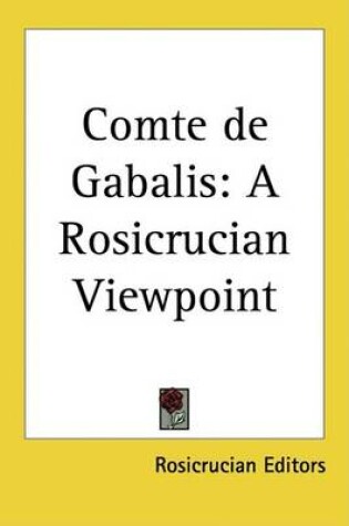 Cover of Comte de Gabalis