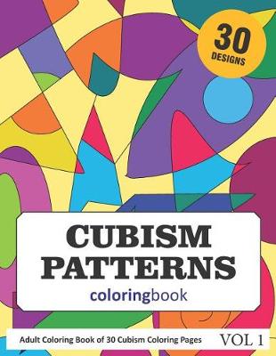Book cover for Cubism Patterns Coloring Book