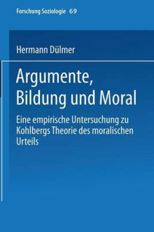 Cover of Argumente, Bildung Und Moral