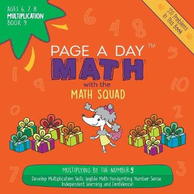 Book cover for Page a Day Math Multiplication Book 9