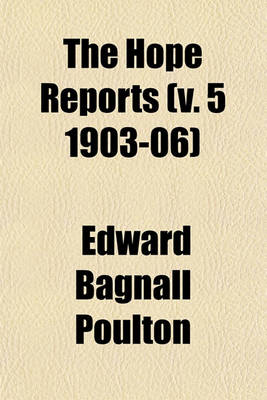 Book cover for The Hope Reports (V. 5 1903-06)