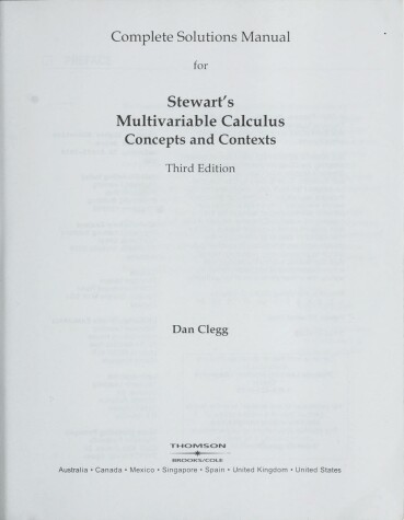 Book cover for CSM Multivarible Calc 3e