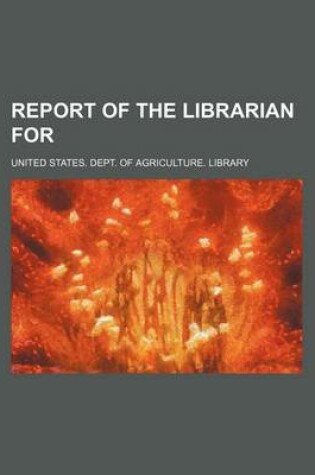 Cover of Report of the Librarian for