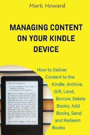 Cover of Managing Content on Your Kindle Device