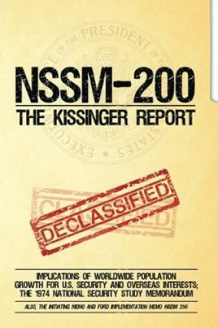 Cover of NSSM 200 The Kissinger Report