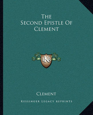 Book cover for The Second Epistle of Clement