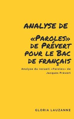 Book cover for Analyse de Paroles de Prevert pour le Bac de francais
