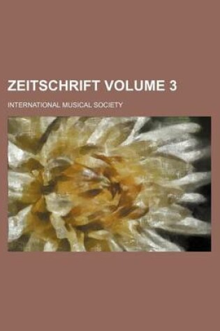 Cover of Zeitschrift Volume 3