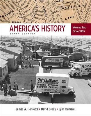Book cover for America's History, Volume II: Since 1865